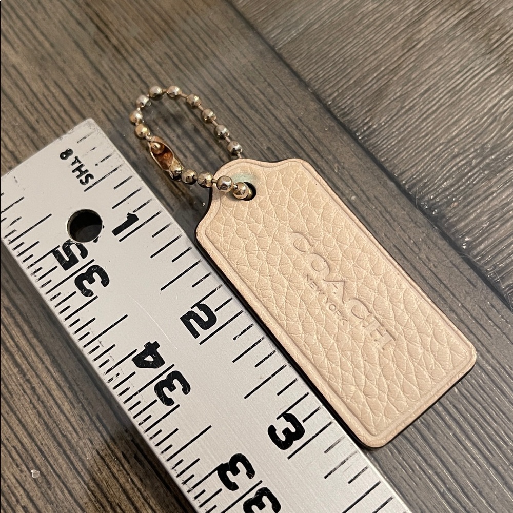 Coach Chalk Pebble Leather Key Chain - Hangtag - Bag Charm Replacement Part - Picture 6 of 17
